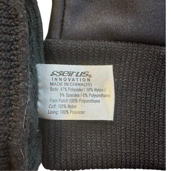 Seirus Men’s Small All Weather Gloves Black Waterproof Windproof Winter Gear - Picture 6 of 11